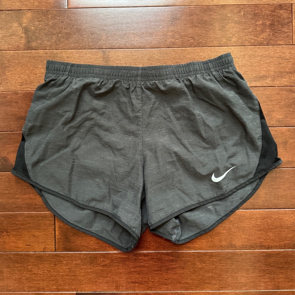 Nike Women's Dri-Fit Dark Gray & Black Shorts